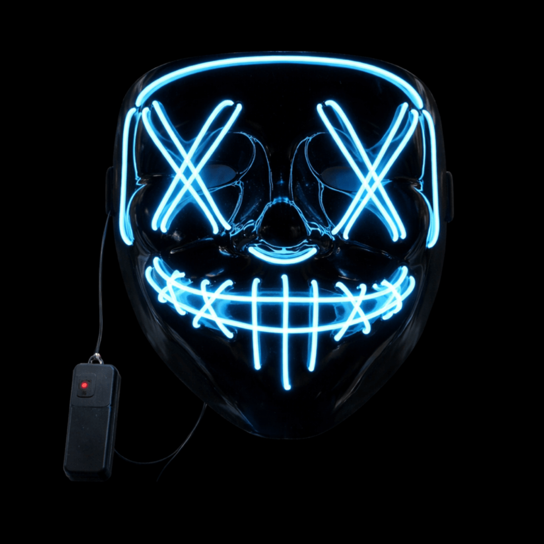 LED Leuchtmaske Blau - FestivalStuff