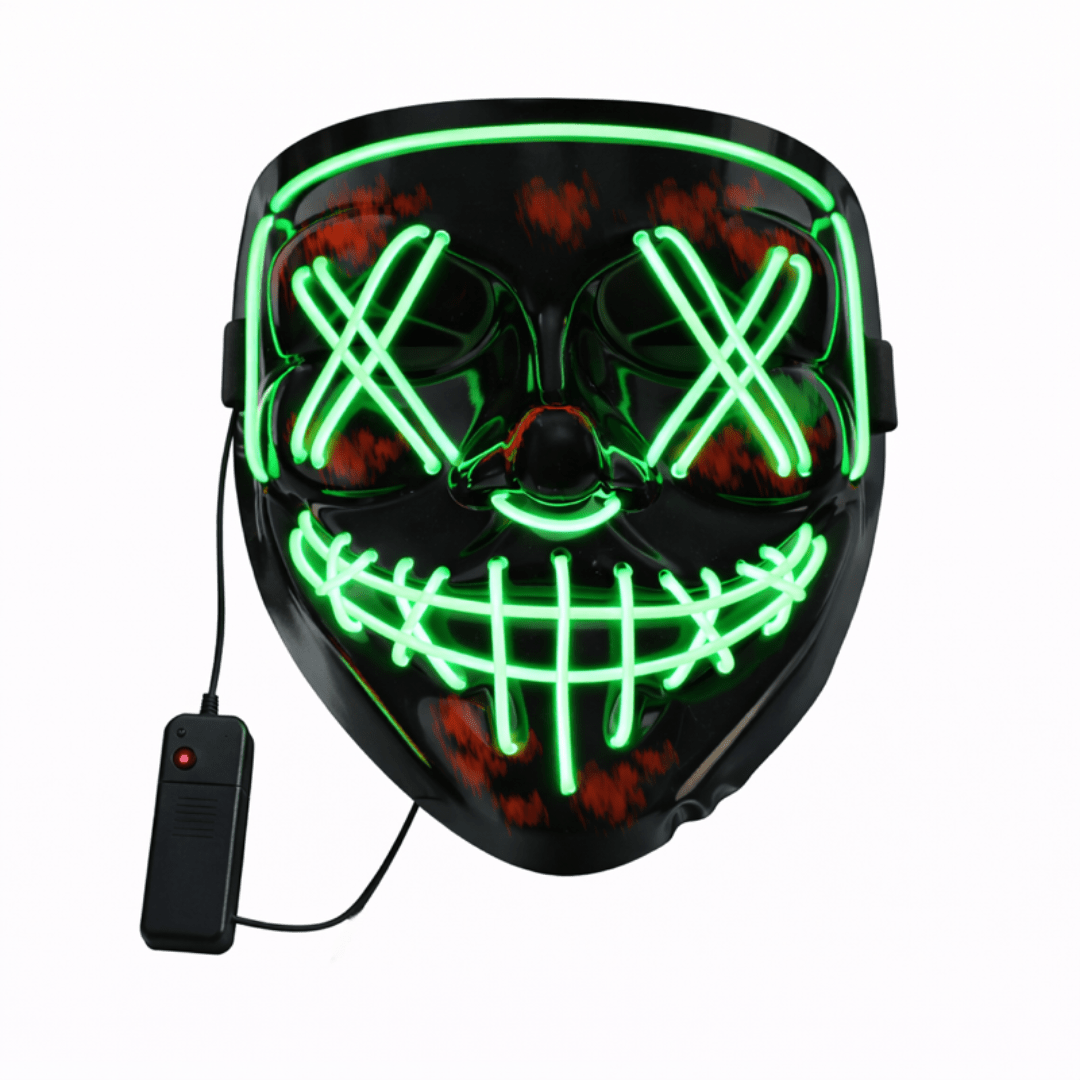 LED Leuchtmaske Grün - FestivalStuff
