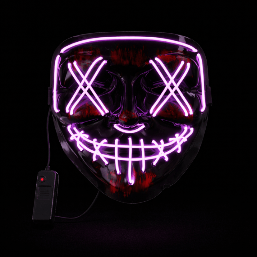 LED Leuchtmaske Lila - FestivalStuff