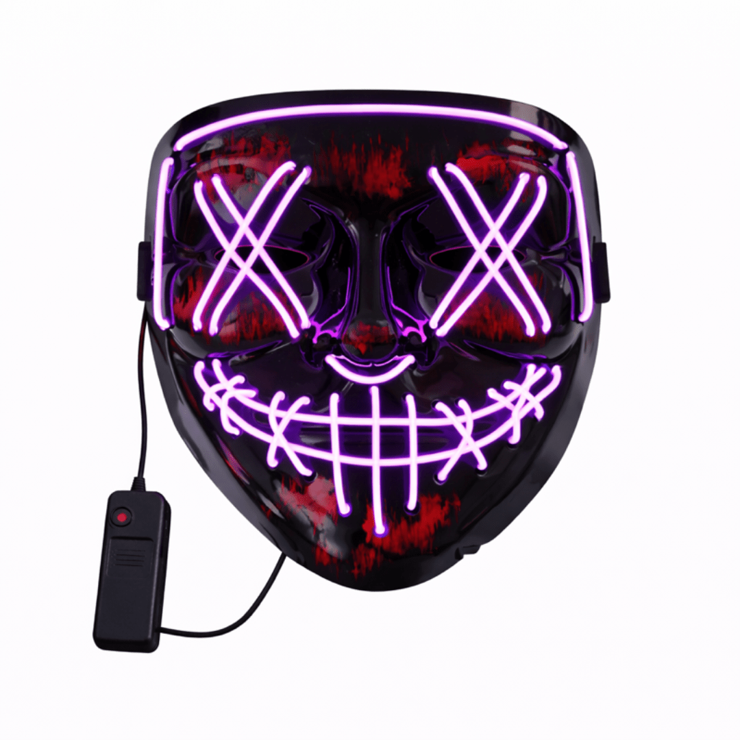 LED Leuchtmaske Lila - FestivalStuff