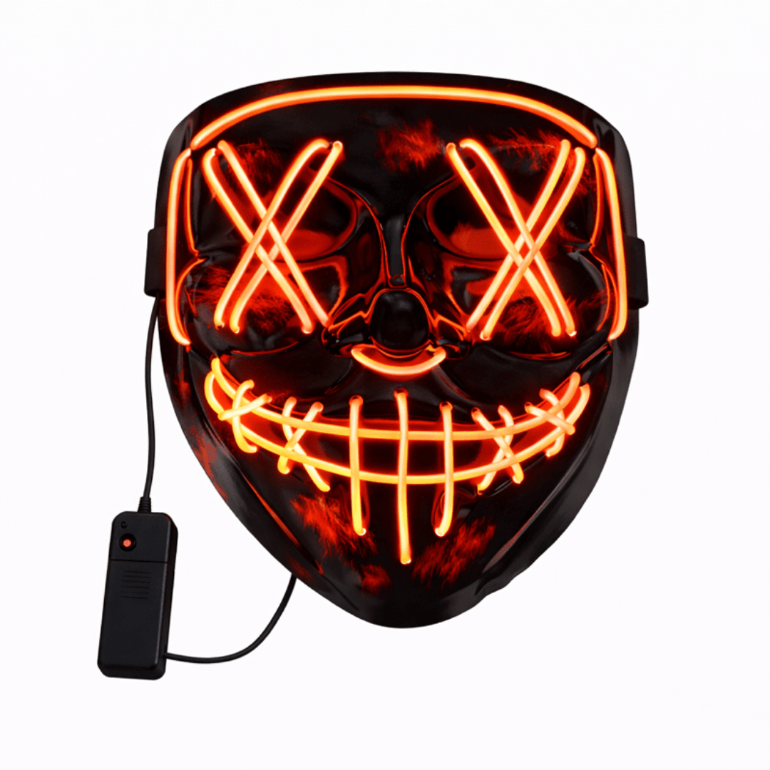 LED Leuchtmaske Orange - FestivalStuff