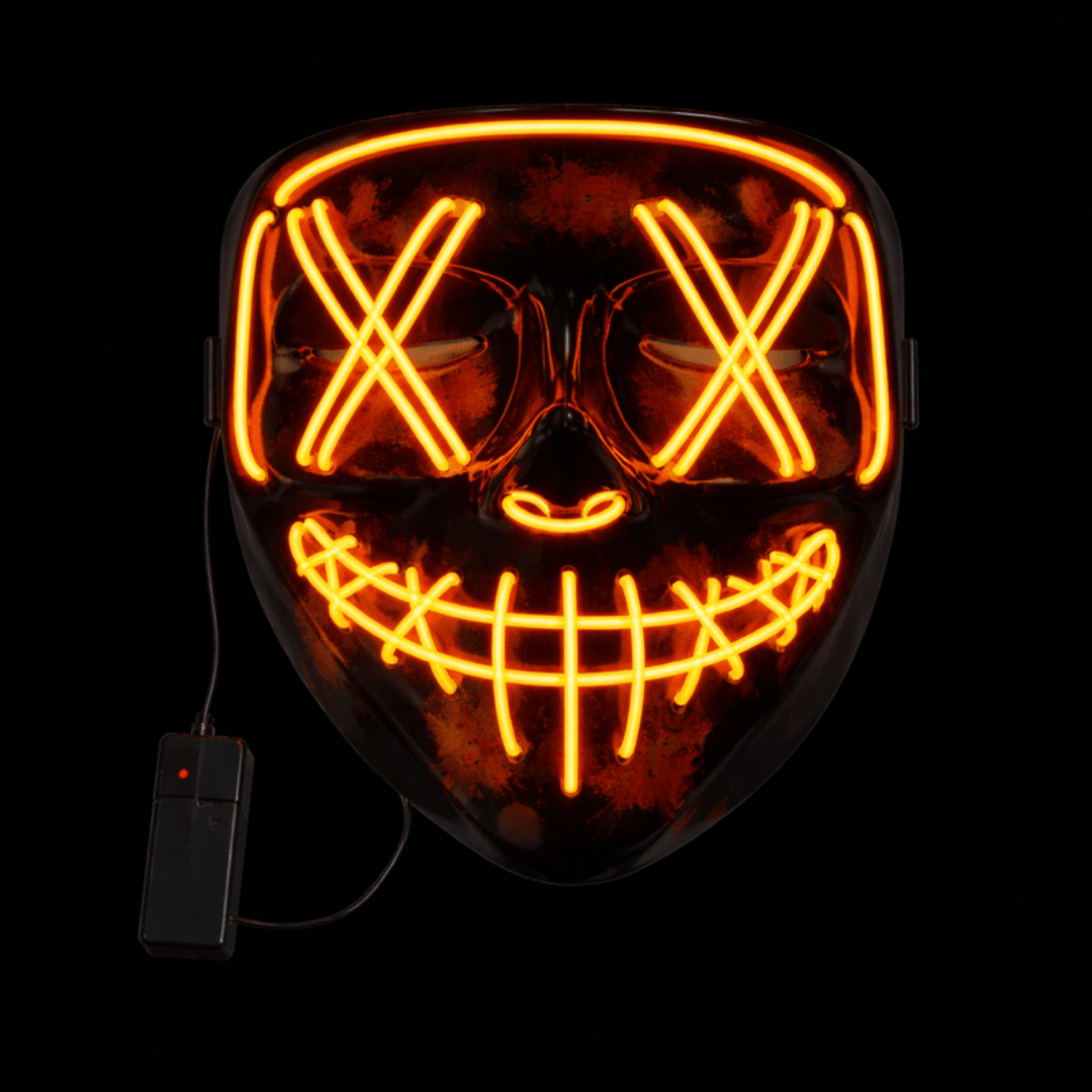 LED Leuchtmaske Orange - FestivalStuff