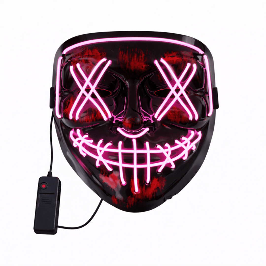 LED Leuchtmaske Pink - FestivalStuff