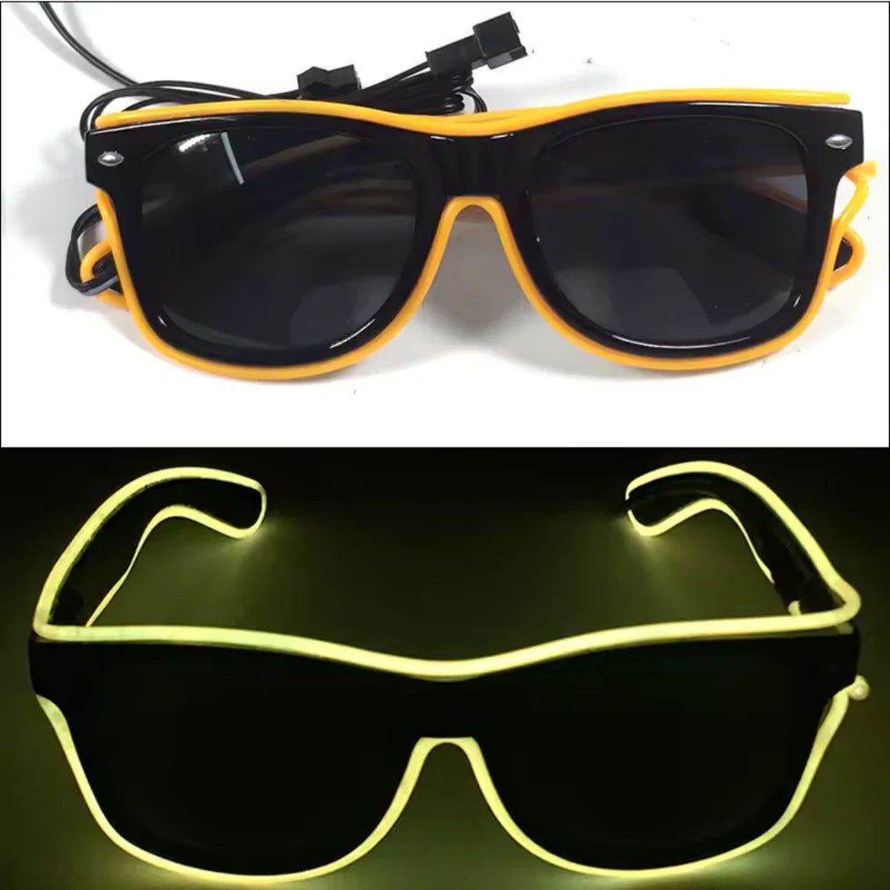 LED - Neonbrille Gelb - FestivalStuff