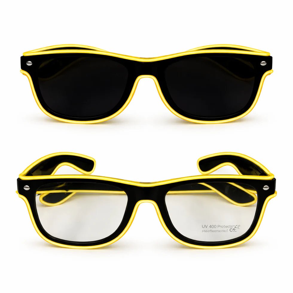 LED - Neonbrille Gelb - FestivalStuff
