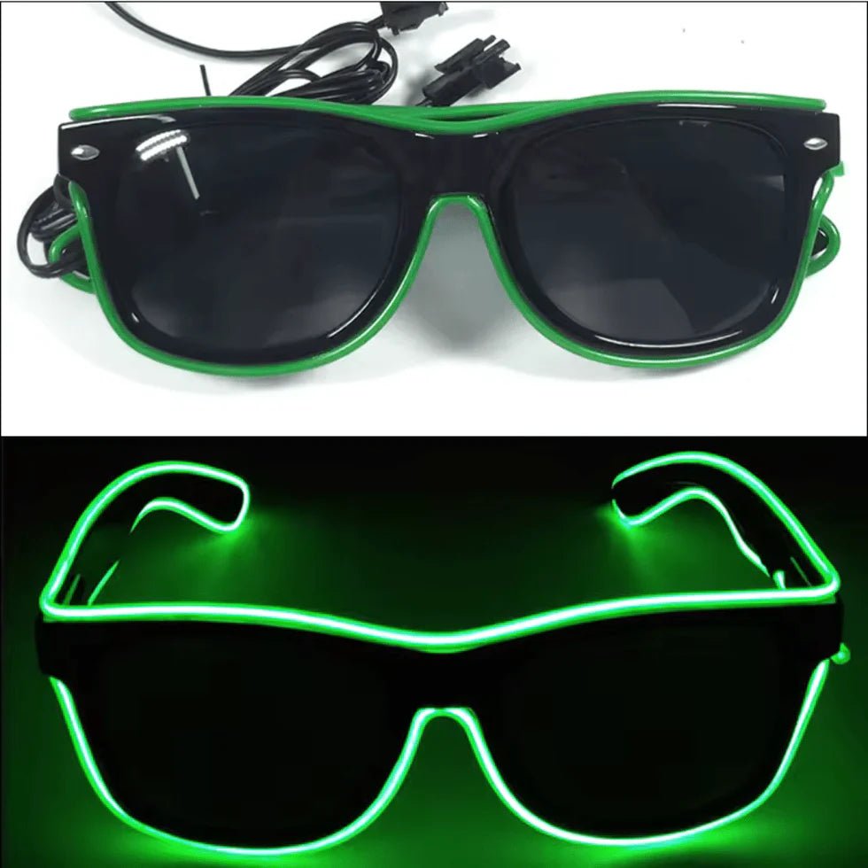 LED - Neonbrille Grün - FestivalStuff