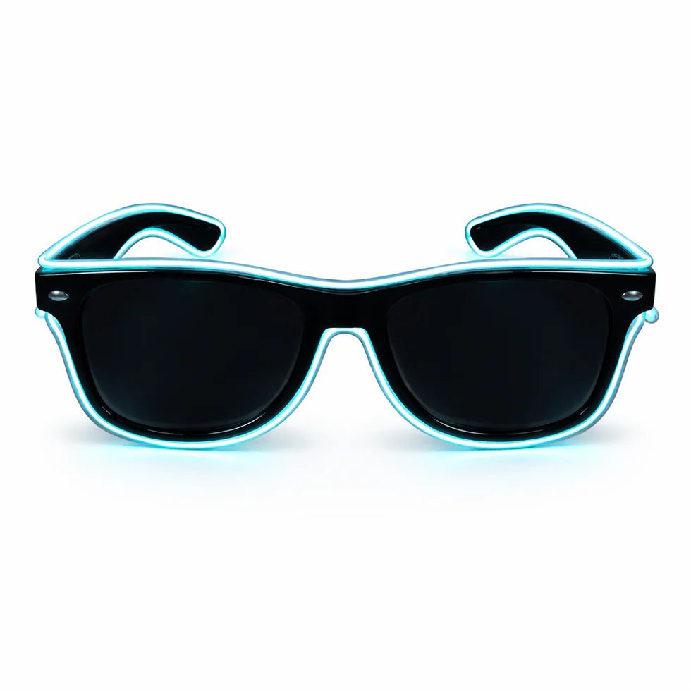 LED - Neonbrille Hellblau - FestivalStuff