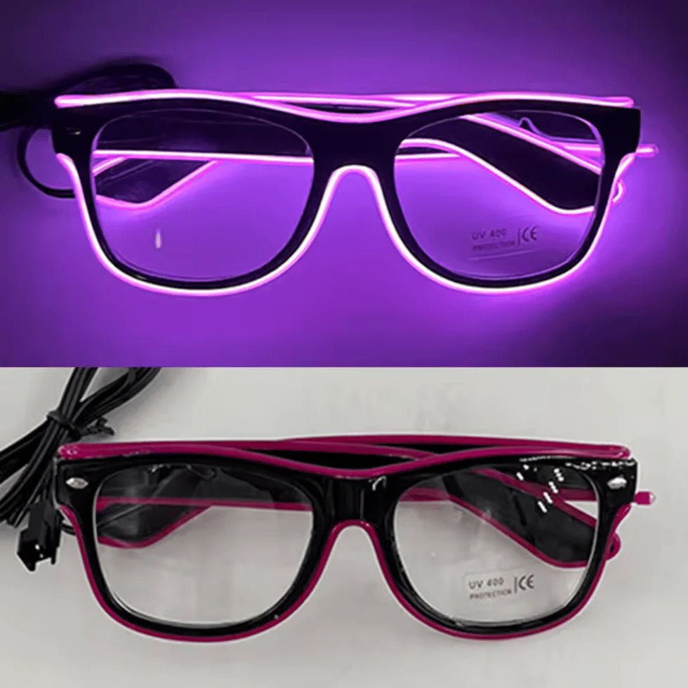 LED - Neonbrille Lila - FestivalStuff