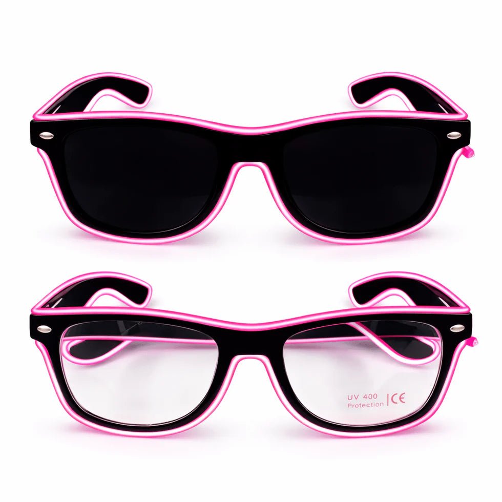 LED - Neonbrille Lila - FestivalStuff