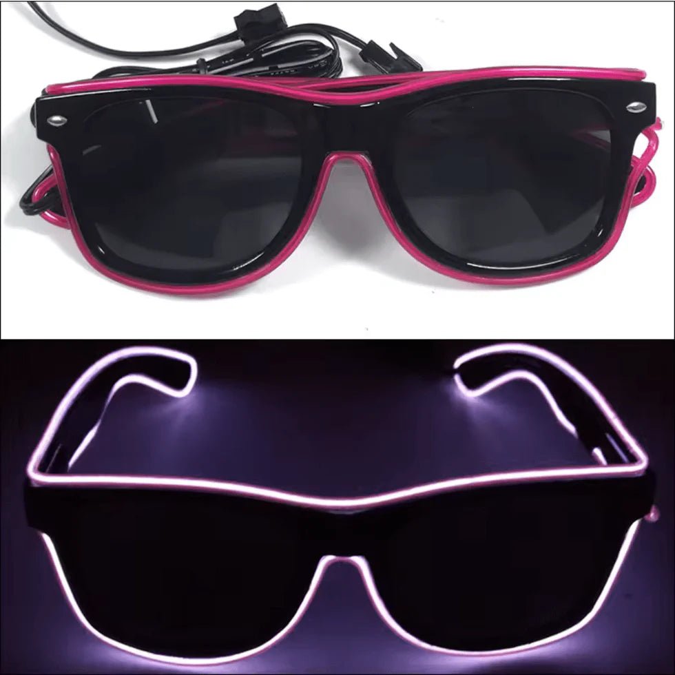 LED - Neonbrille Lila - FestivalStuff