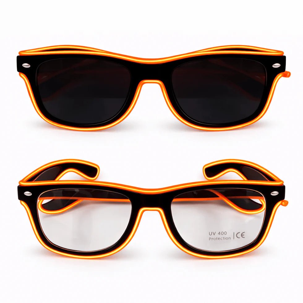 LED - Neonbrille Orange - FestivalStuff