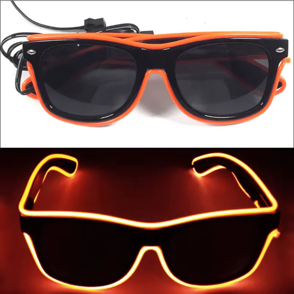 LED - Neonbrille Orange - FestivalStuff