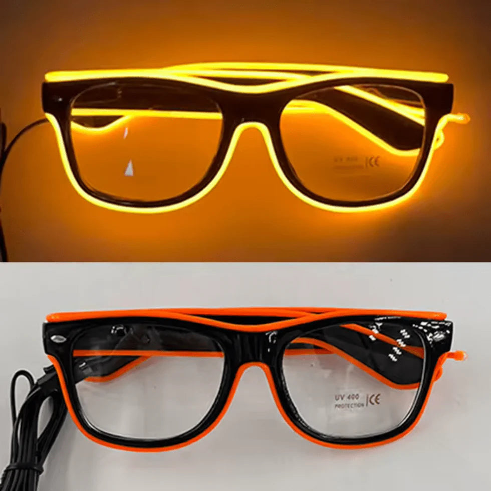 LED-Neonbrille Orange