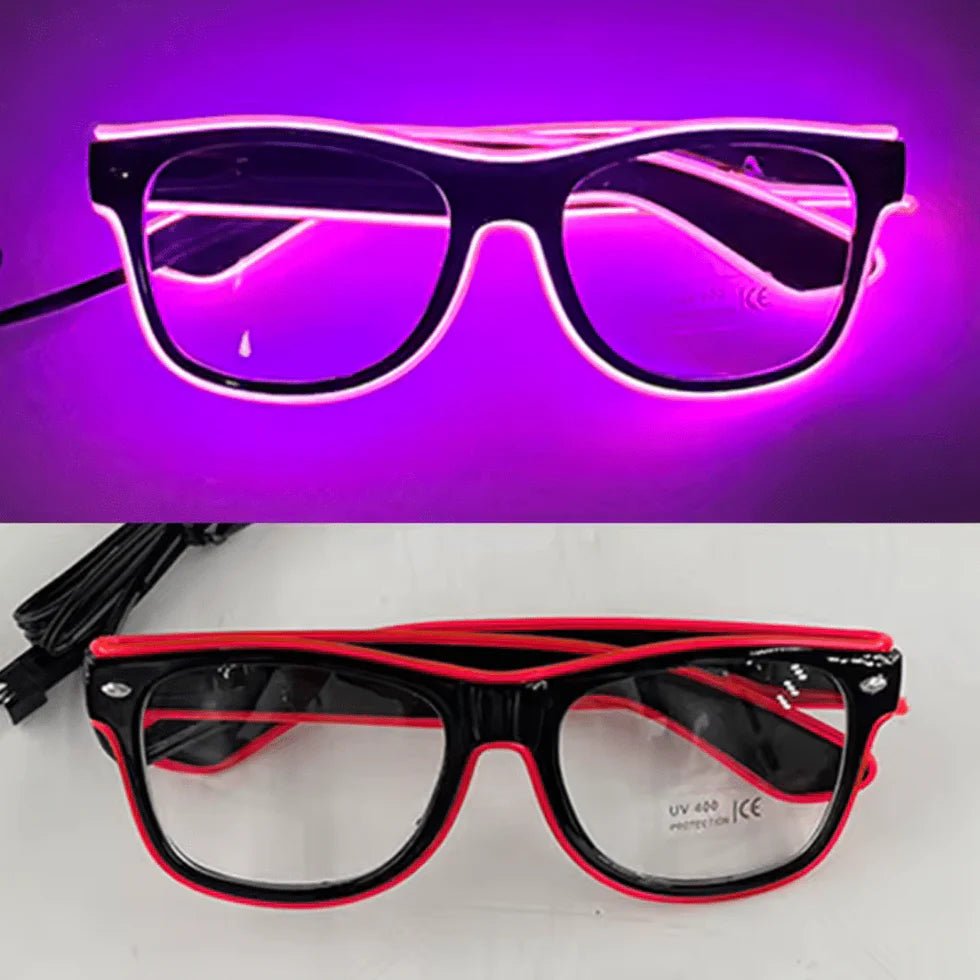 LED - Neonbrille Pink - FestivalStuff