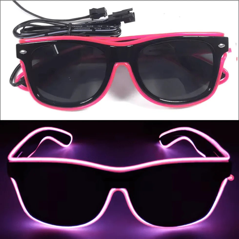 LED - Neonbrille Pink - FestivalStuff