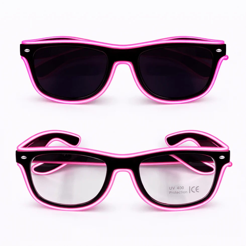 LED - Neonbrille Pink - FestivalStuff