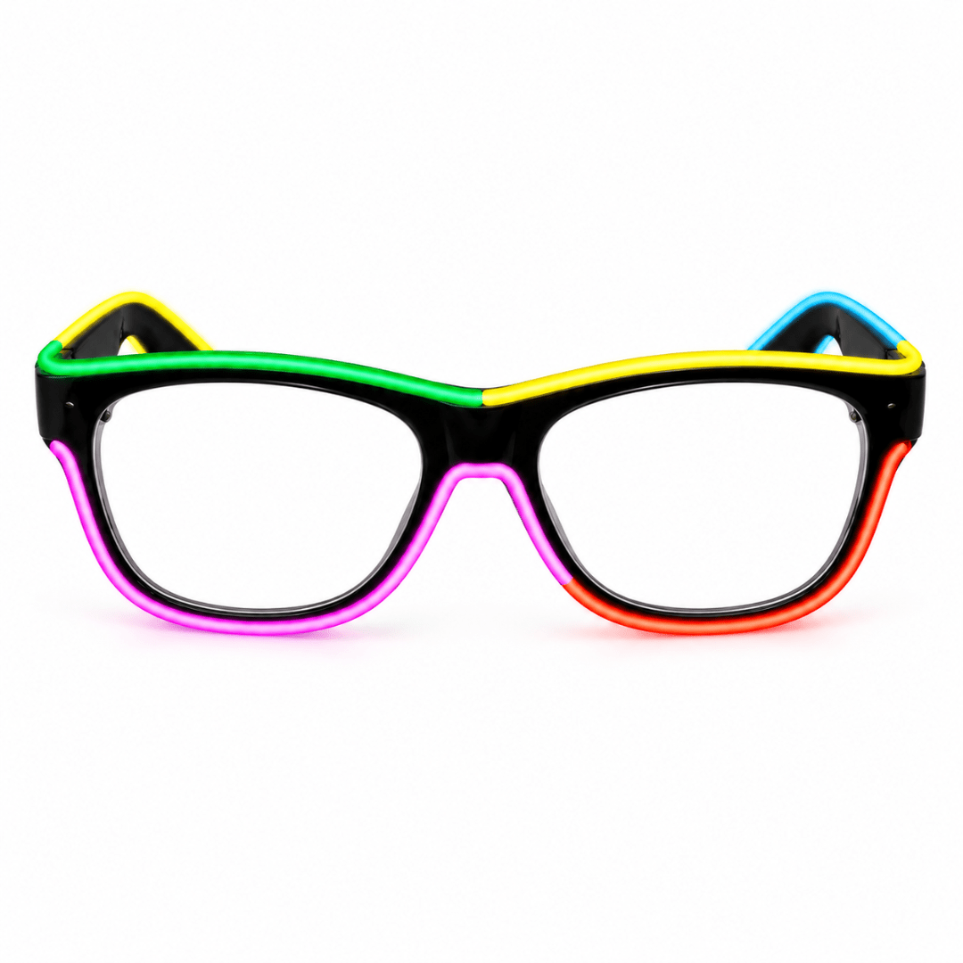 LED-Neonbrille Rainbow - FestivalStuff