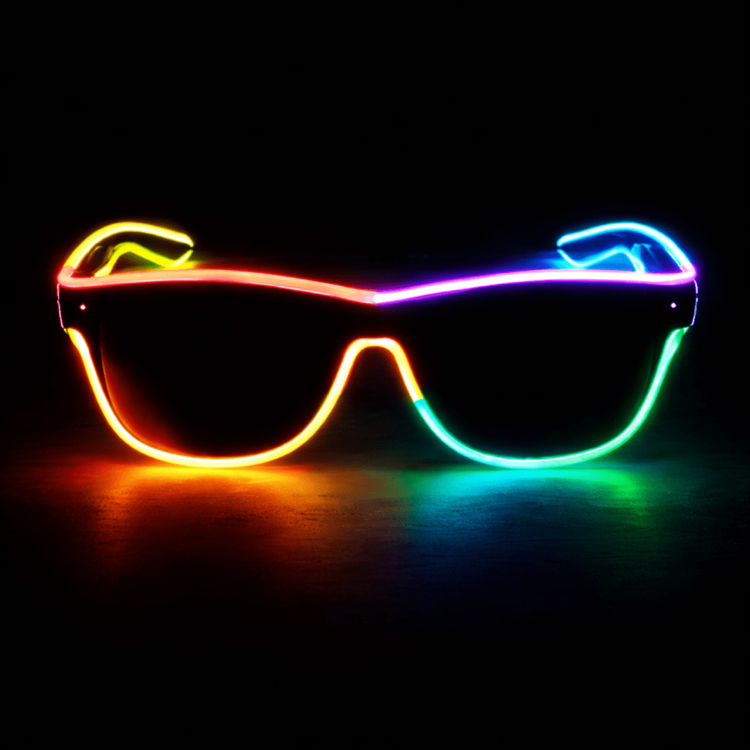 LED - Neonbrille Rainbow - FestivalStuff