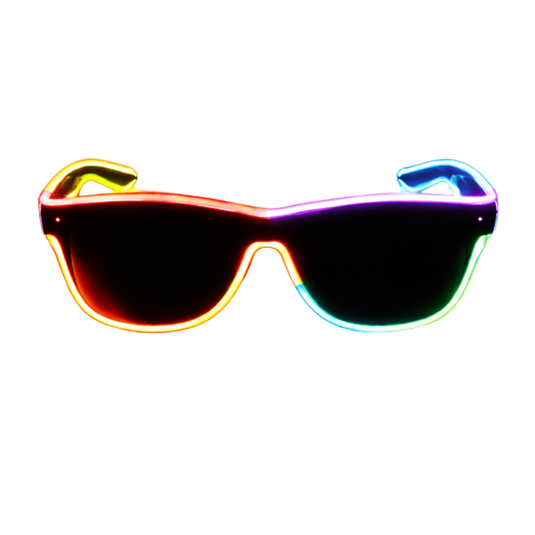 LED - Neonbrille Rainbow - FestivalStuff