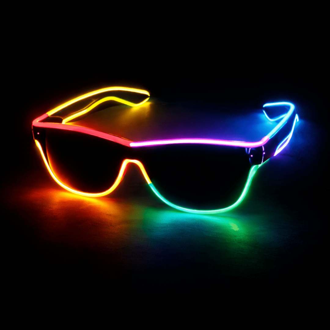 LED - Neonbrille Rainbow - FestivalStuff