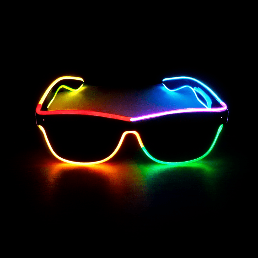 LED - Neonbrille Rainbow - FestivalStuff