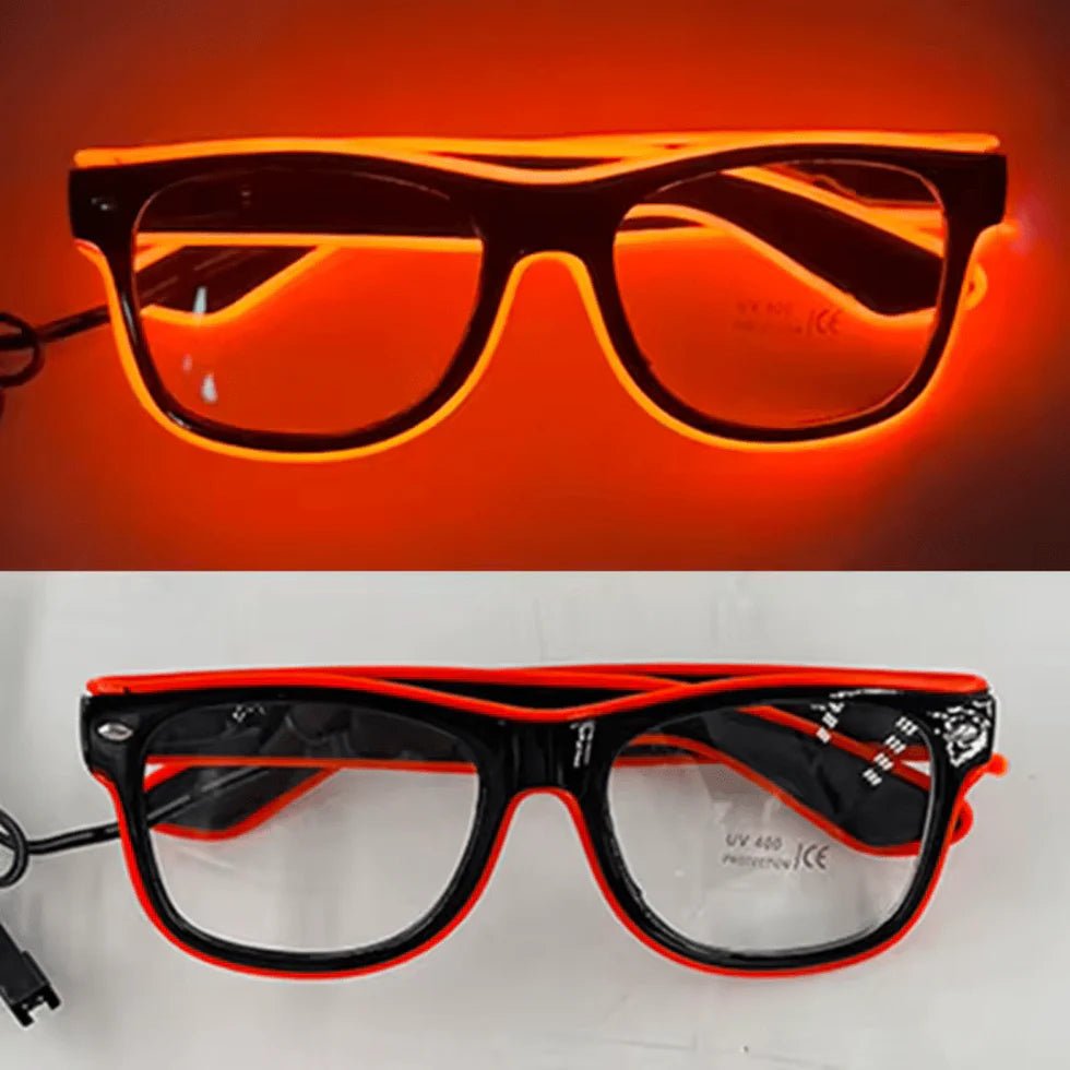 LED - Neonbrille Rot - FestivalStuff