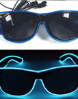 LED-Neonbrille Blau