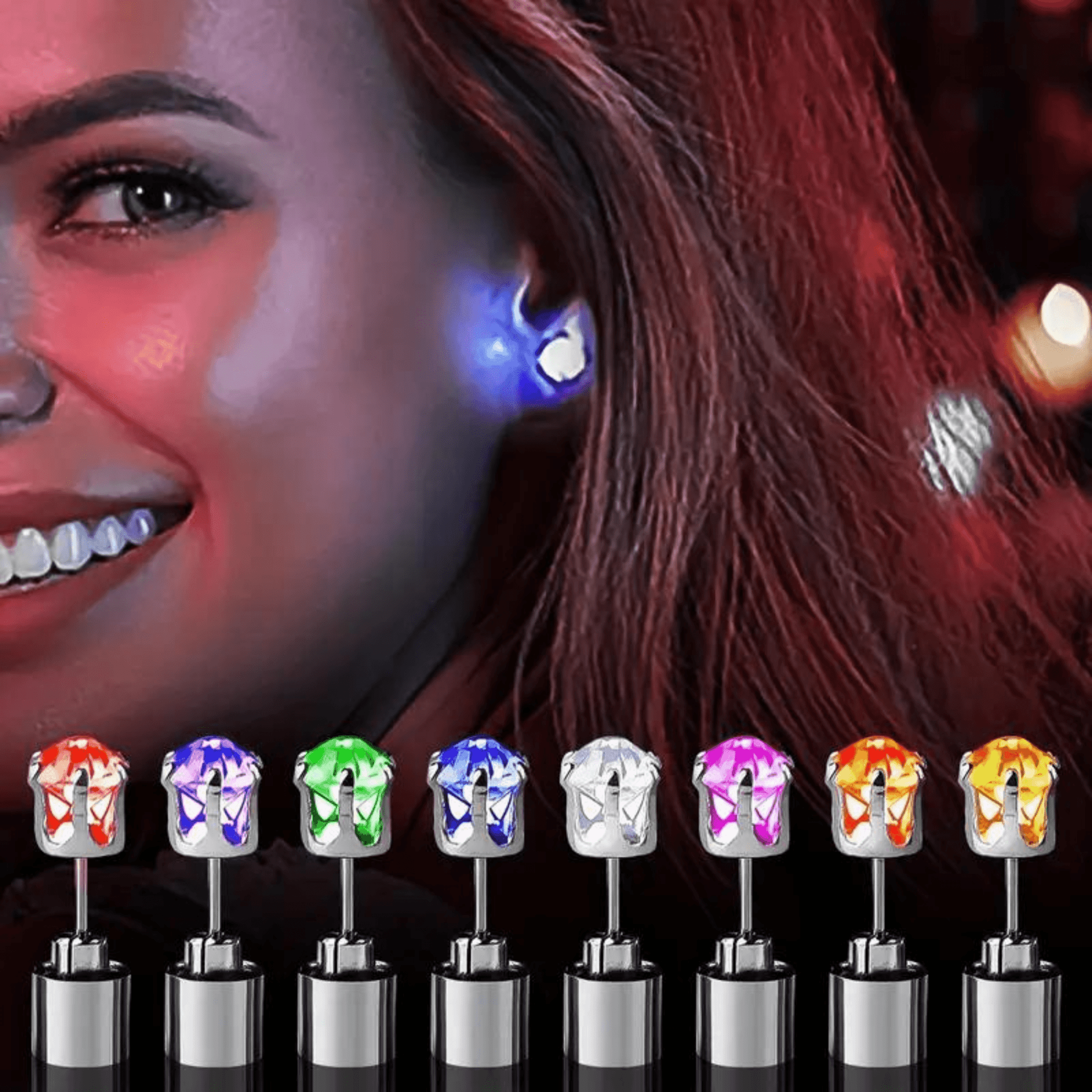 Led Ohrringe verschiedene Farben - FestivalStuff