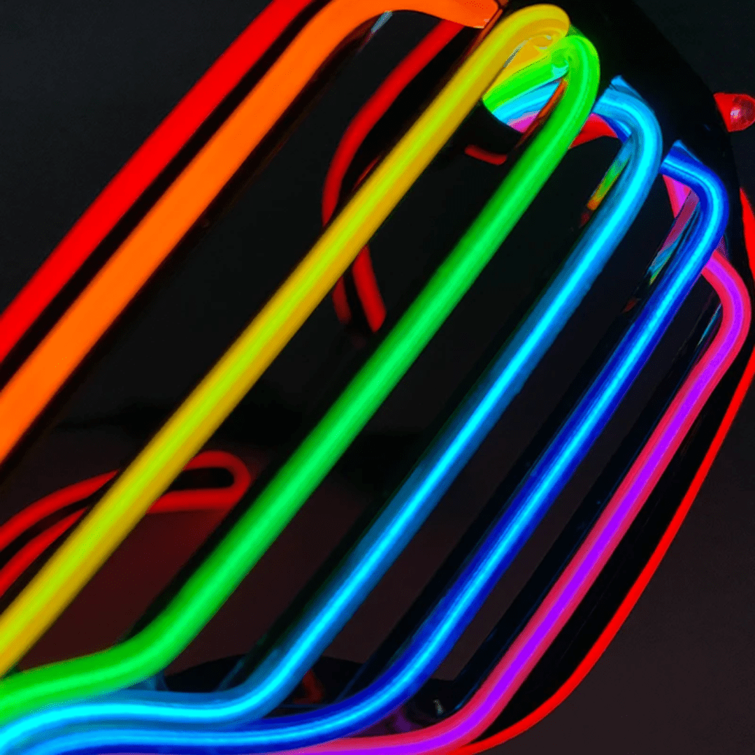 LED Party Brille bunt - FestivalStuff