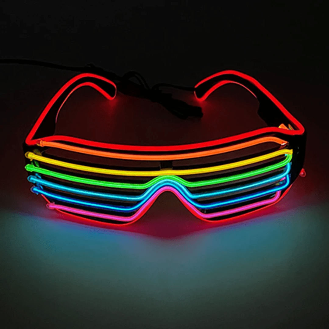 LED Party Brille bunt - FestivalStuff
