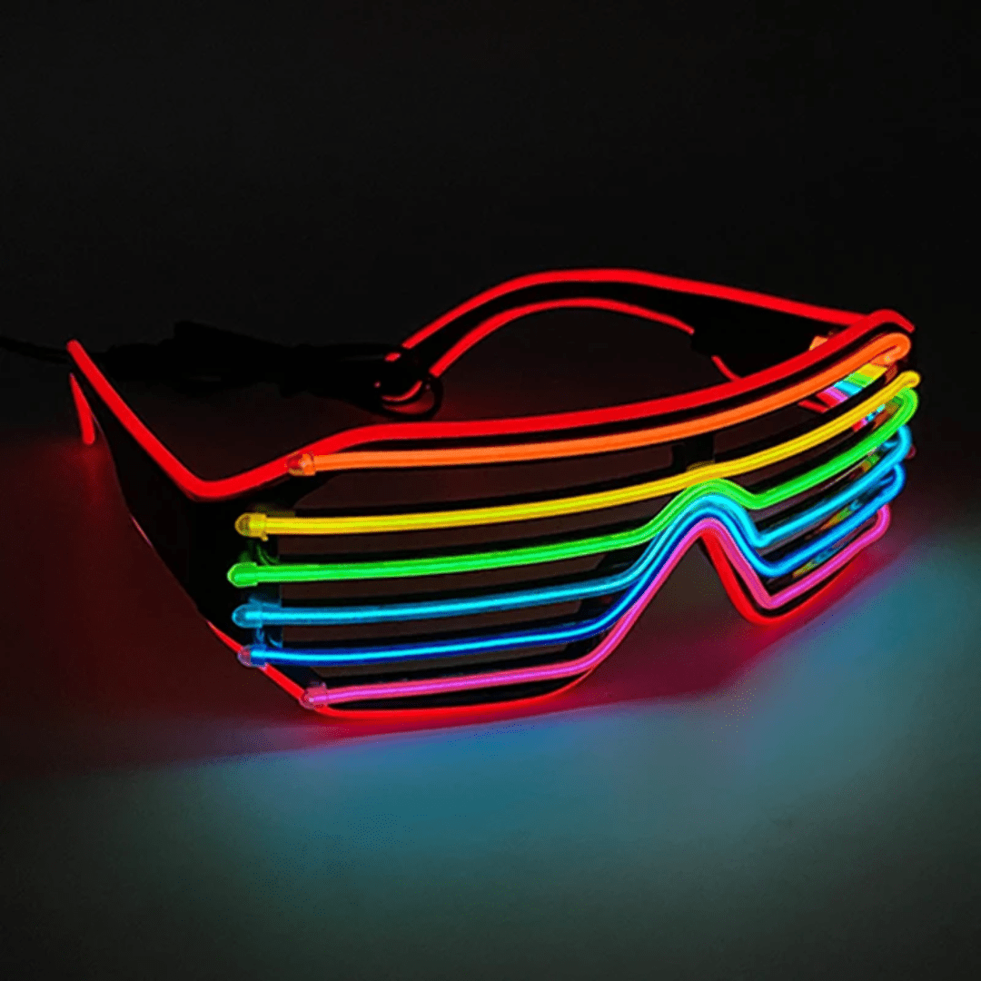 LED Party Brille bunt - FestivalStuff