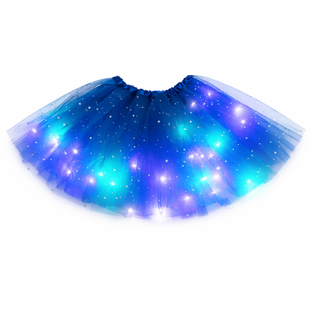 LED Tüllrock Blau - FestivalStuff