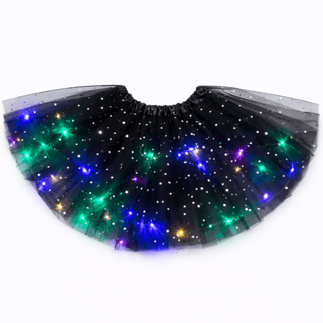 LED Tüllrock Schwarz - FestivalStuff