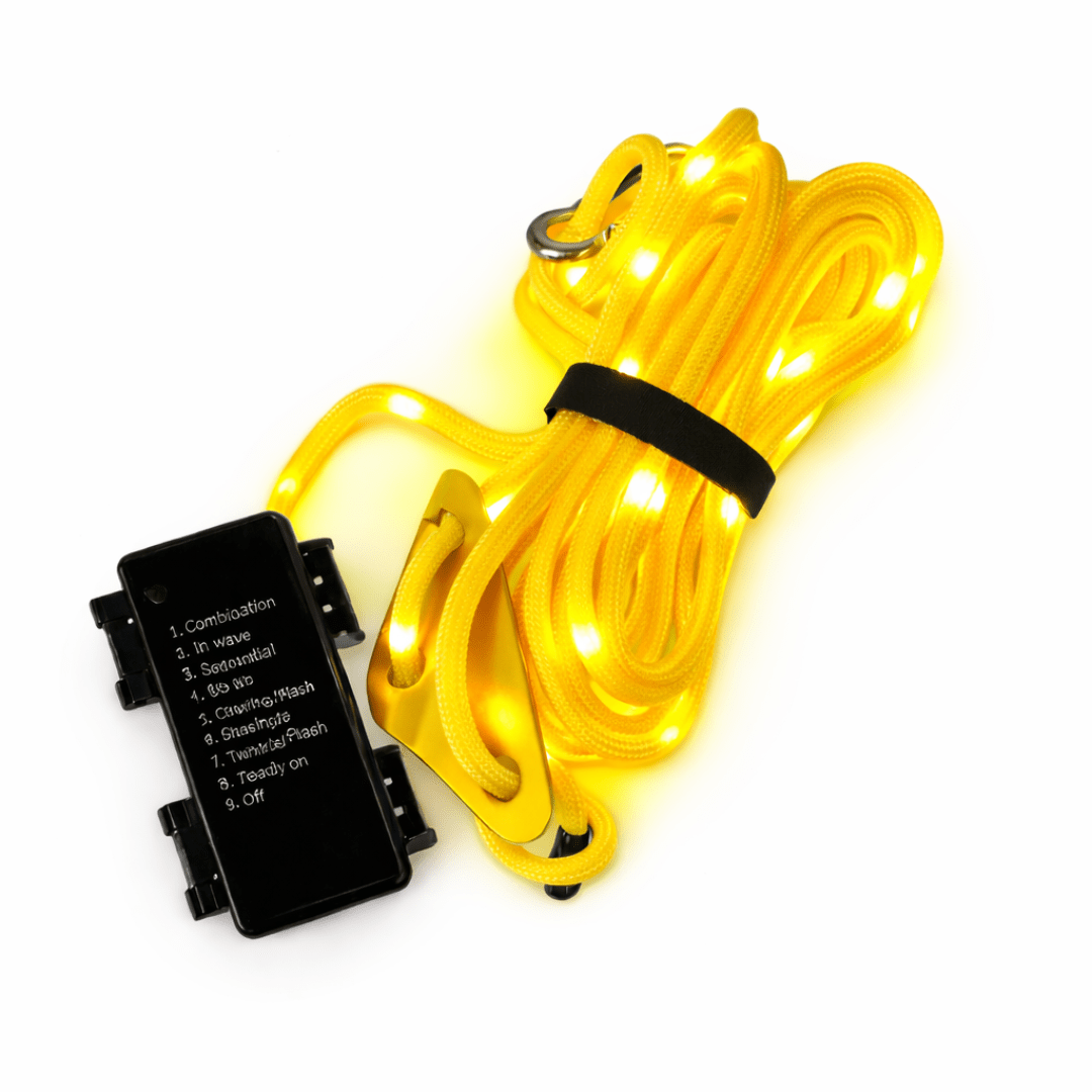 LED Zeltspannleine Gelb - FestivalStuff