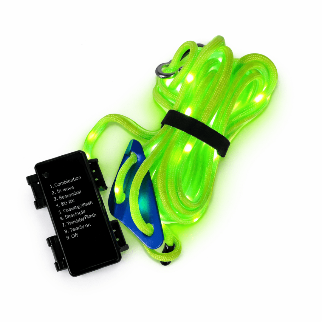 LED Zeltspannleine Grün - FestivalStuff