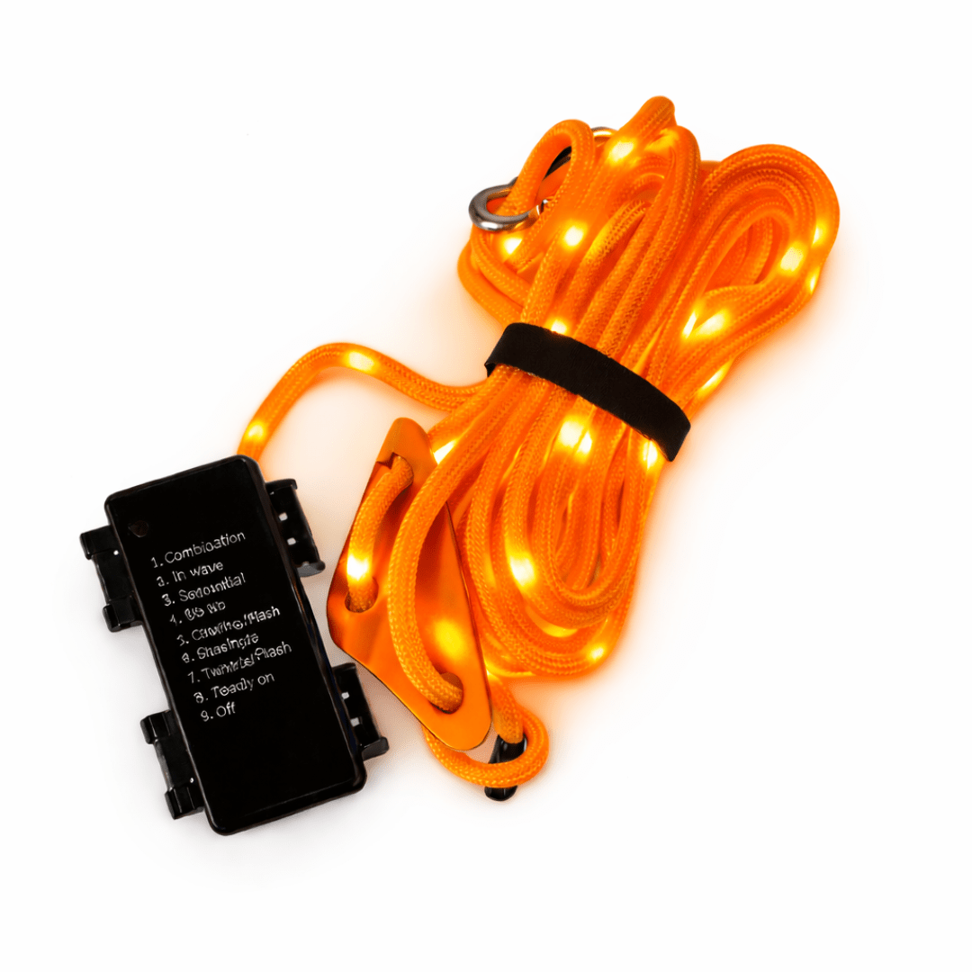 LED Zeltspannleine Orange - FestivalStuff