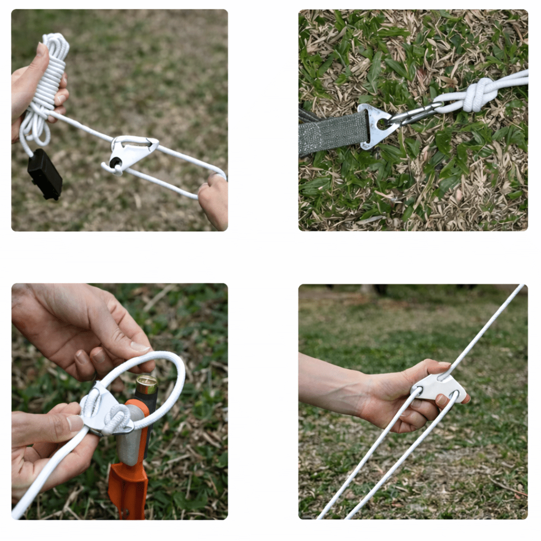 LED Zeltspannleine Weiß - FestivalStuff