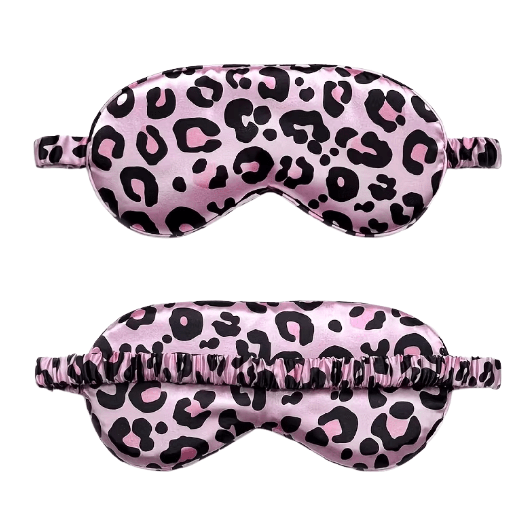 Leopard Schlafmaske Rosa Leo - FestivalStuff