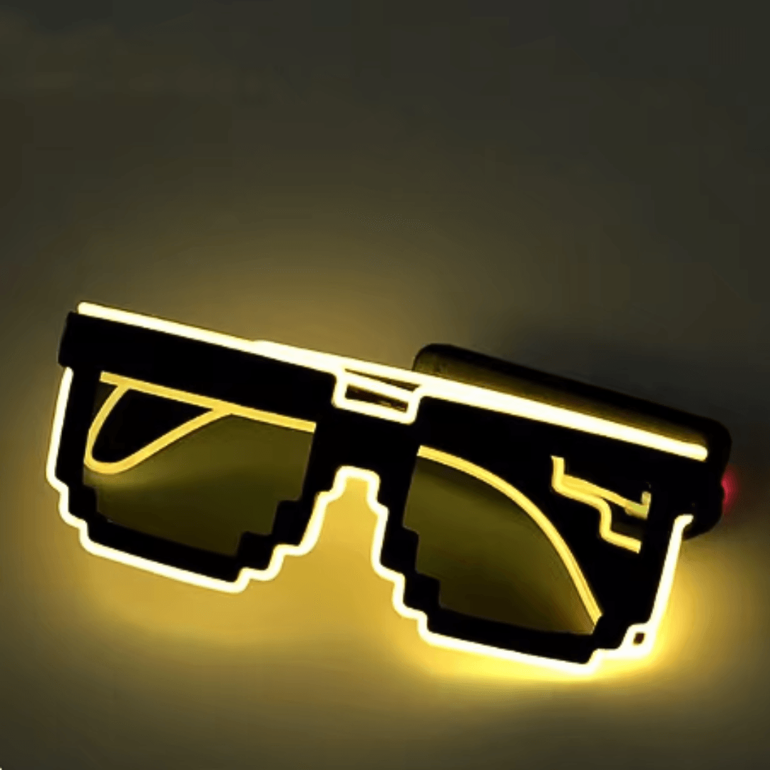Leuchtende PIXEL Brille - FestivalStuff