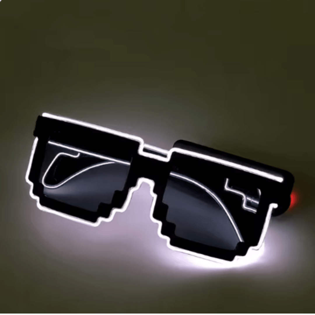Leuchtende PIXEL Brille - FestivalStuff