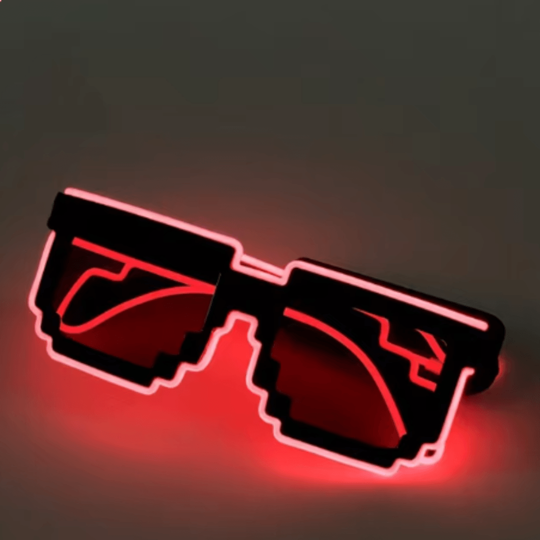 Leuchtende PIXEL Brille - FestivalStuff