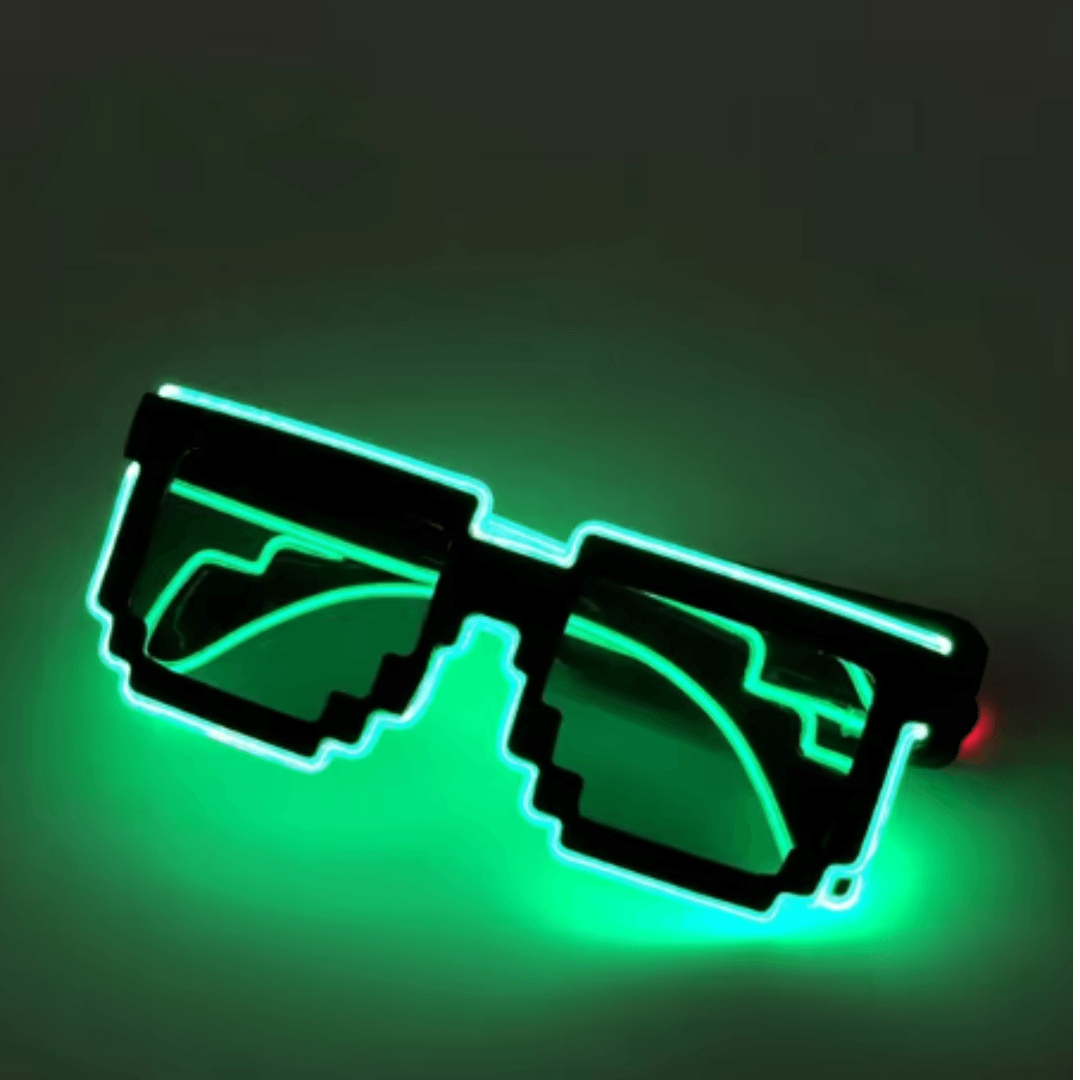 Leuchtende PIXEL Brille - FestivalStuff