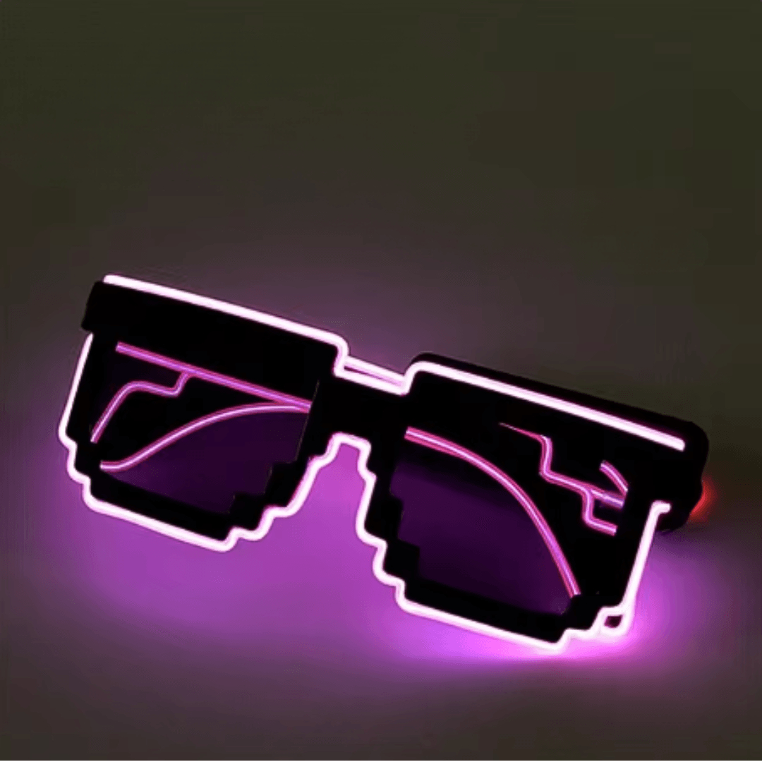 Leuchtende PIXEL Brille - FestivalStuff