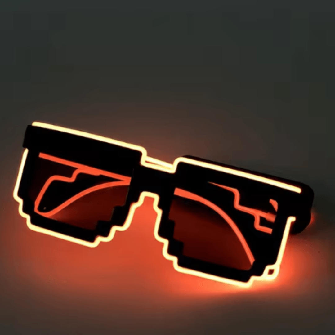 Leuchtende PIXEL Brille - FestivalStuff