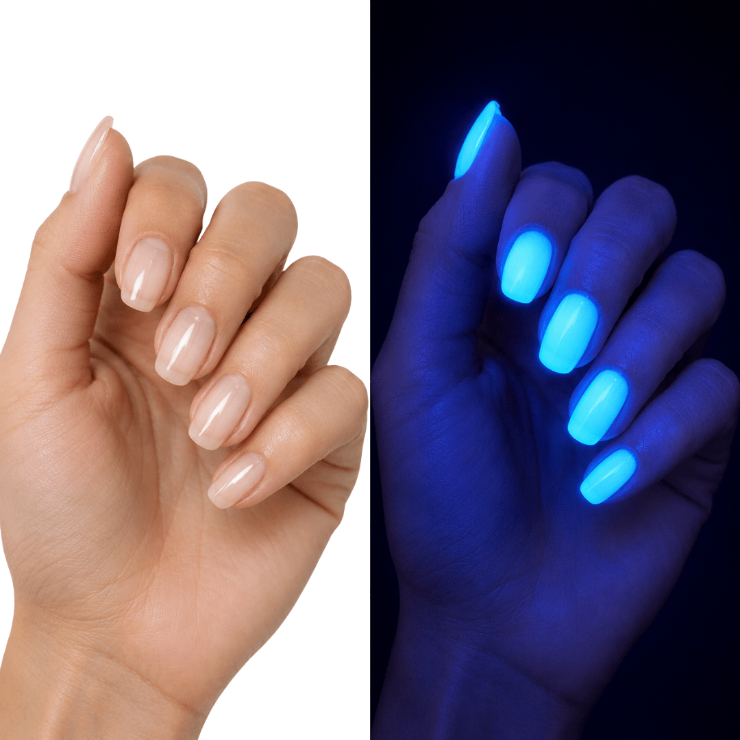 Leuchtender UV-Nagellack Transparent - FestivalStuff