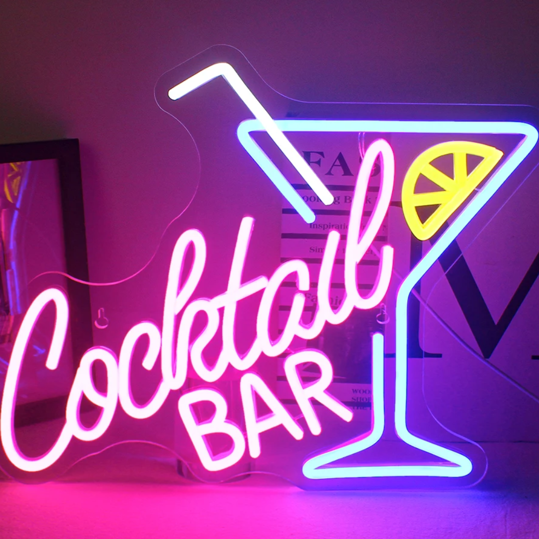 Leuchtschild Cocktail Bar - FestivalStuff