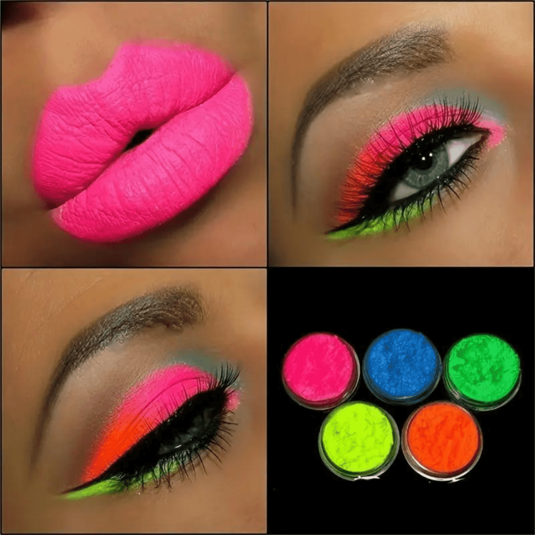 Lidschatten Neon Farben Set - FestivalStuff