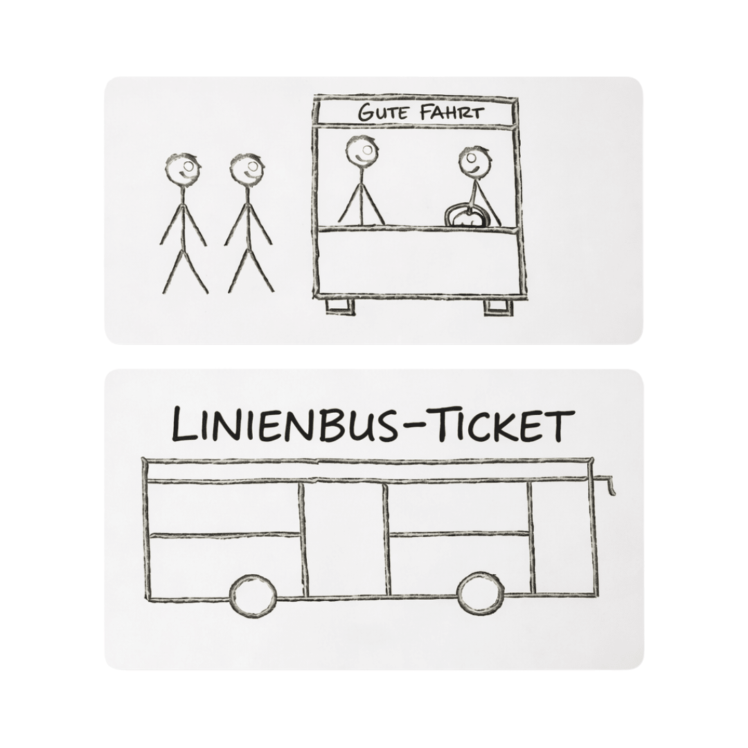 Linienbus Hackkarte - FestivalStuff