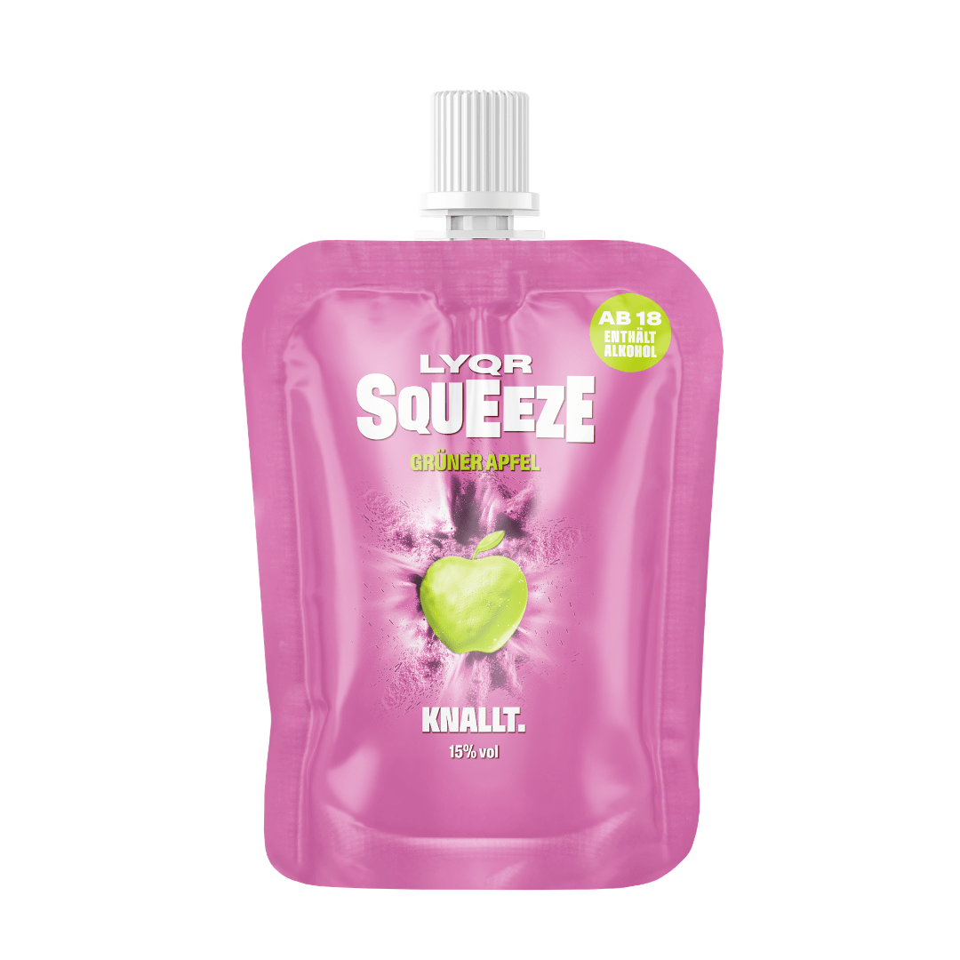 LYQR SQUEEZE Grüner Apfel 30ml – Festival Shot - FestivalStuff