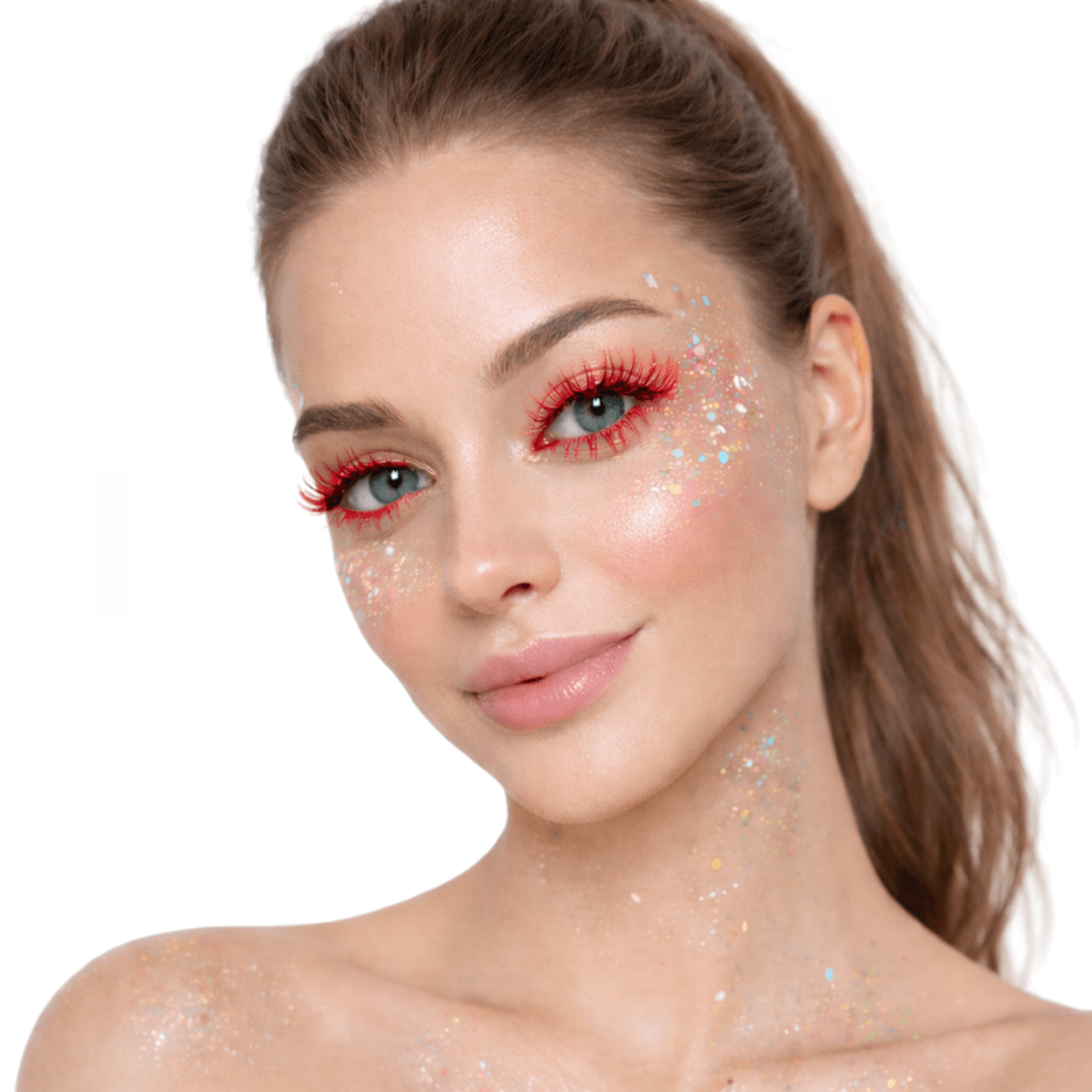 Mascara farbig Rot - FestivalStuff